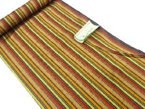 アンティーク　縞模様織り出し　ホームコート地反物